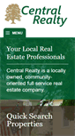 Mobile Screenshot of centralrealty1.com