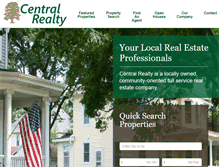 Tablet Screenshot of centralrealty1.com